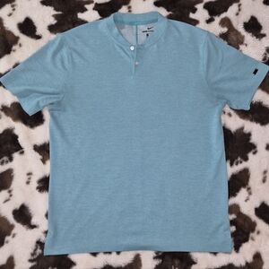 Nike AeroReact Tiger Woods Golf Polo Men’s Large Teal Performance Athletic Shirt